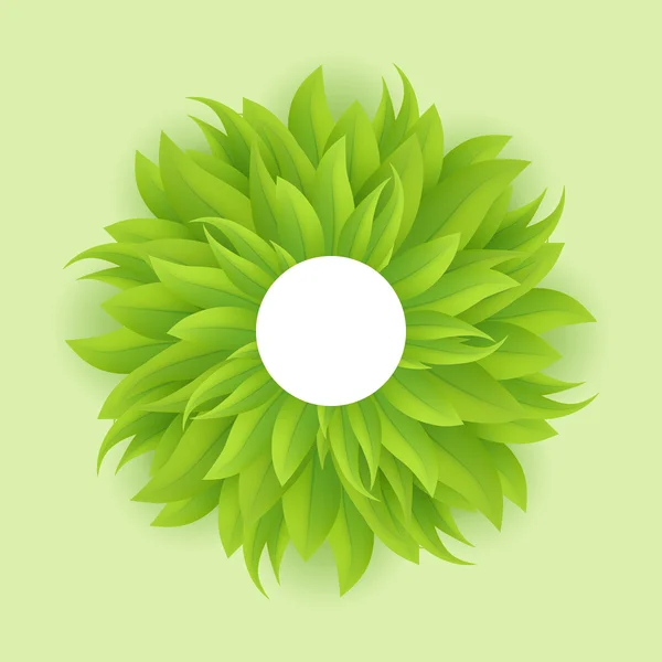 Πράσινο γρασίδι κύκλο, διάνυσμα — Διανυσματικό Αρχείο