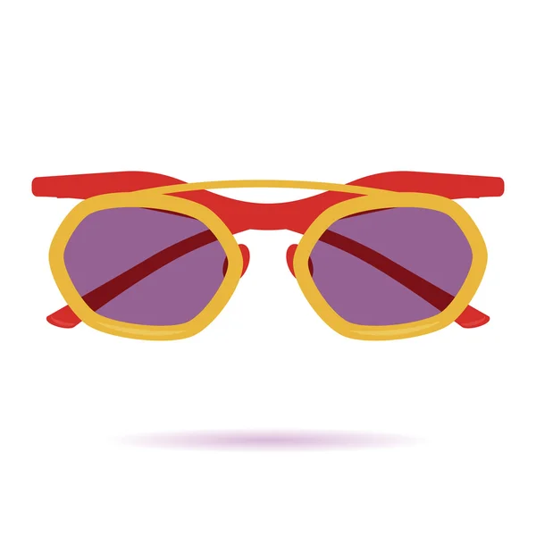 Icona con occhiali da sole piatti. Icona 05 — Vettoriale Stock