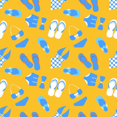 Kadın vektör seamless modeli ile yüzme takımı