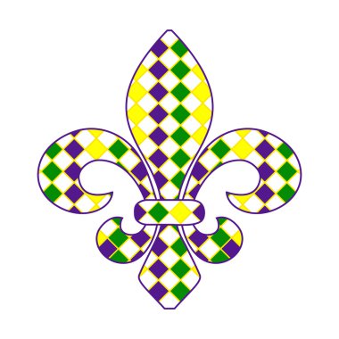 Fleur de lis Mardi Gras