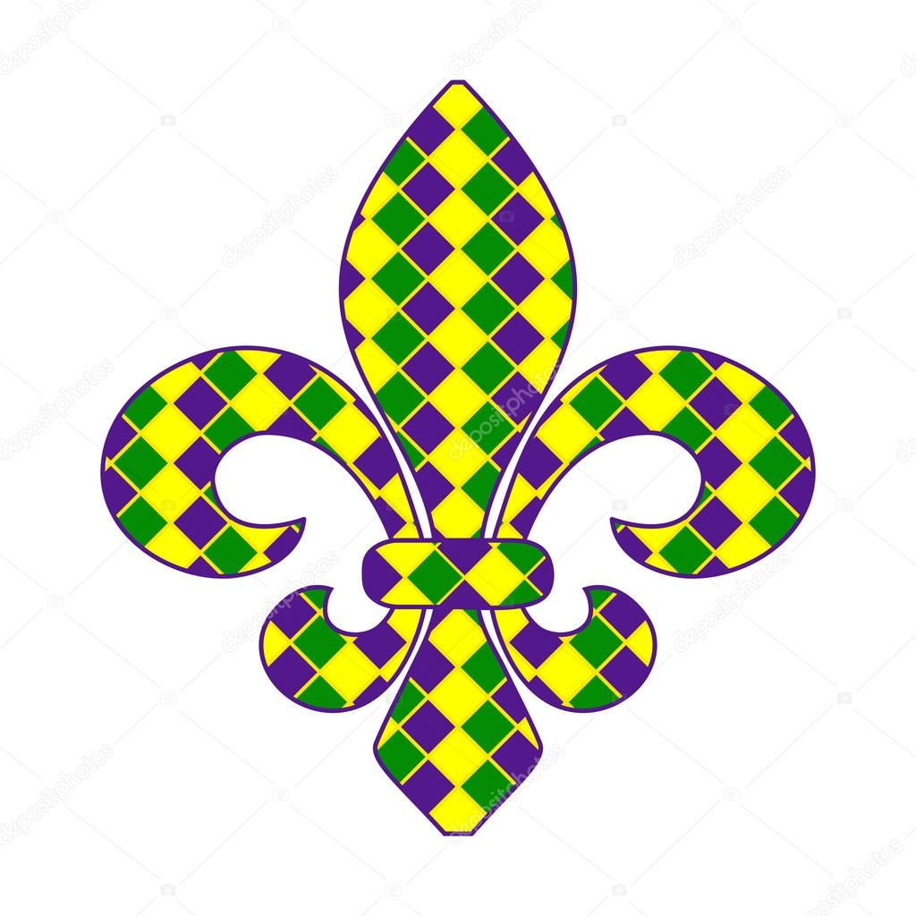 Fleur de lis Mardi Gras