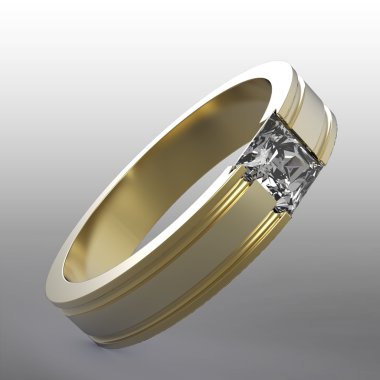 Pırlanta tek taş nişan yüzük