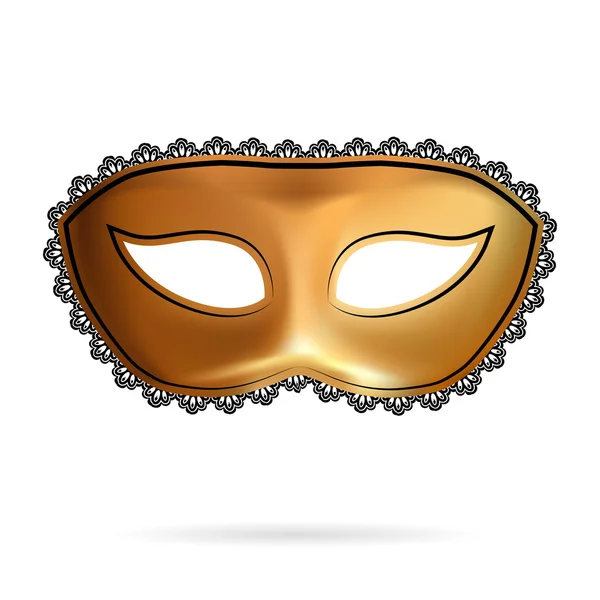 Carnival mask decorated with designs — Stock Vector