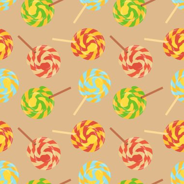 Lolipop sorunsuz arka plan düz