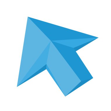 Vektör düz ok imleci