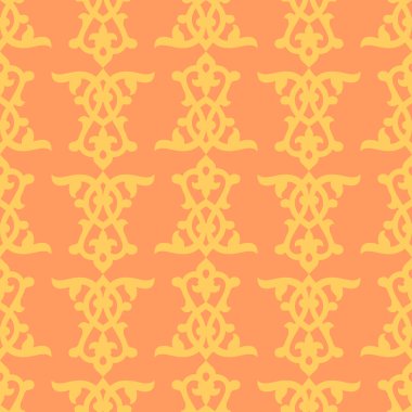 Damasko doku ile şark çiçek öğeleri