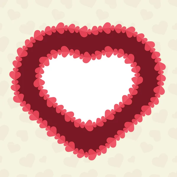 Abstract background with cut paper heart. — Stock Vector