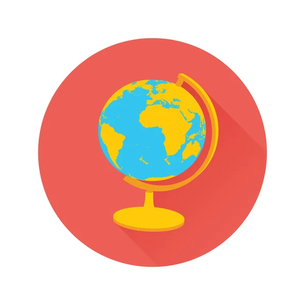 Vector Earth Globe Icon — Stock Vector