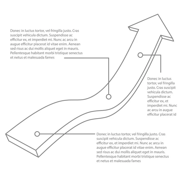 Ilustração vetorial da seta cinza 3d —  Vetores de Stock