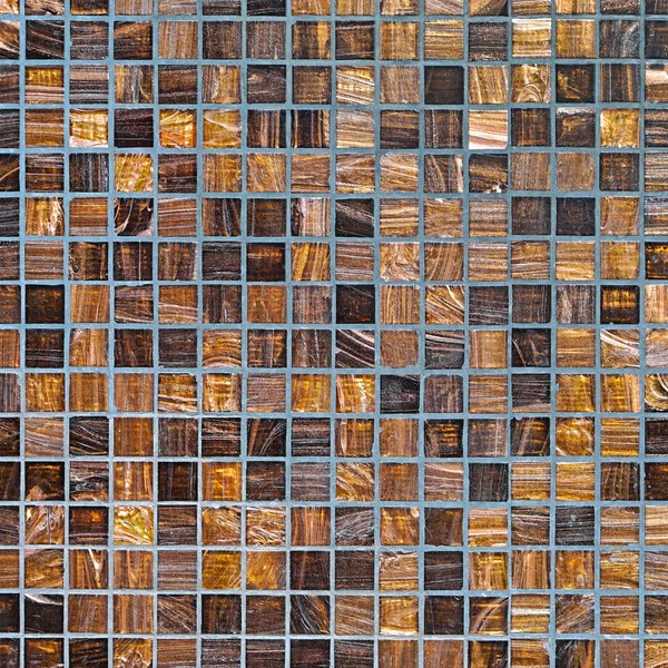 Brown mosaic tiles — Stock Photo, Image