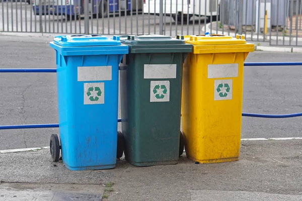 Tres clasificaciones de reciclado —  Fotos de Stock