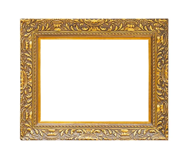 Gold frame isolated — Stock Photo, Image
