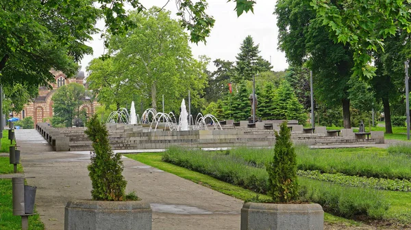 Belgrad Şehir Merkezindeki Tasmajdan Parkı Sırbistan — Stok fotoğraf