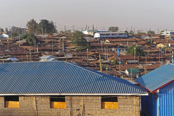 Kibera Μεγαλύτερη Παραγκούπολη Στην Αφρική Ναϊρόμπι Κένυα — Φωτογραφία Αρχείου