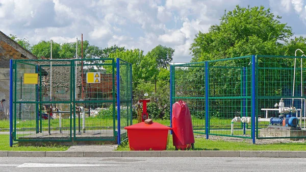 Industrielle Struktur Der Unterirdischen Gasspeicher Lpg — Stockfoto