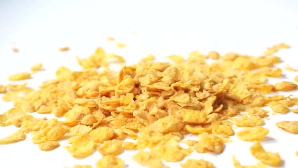 Corn flakes spannmål — Stockvideo