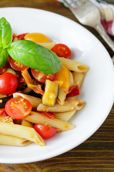 Italian pasta with vegetables — Stock Photo, Image