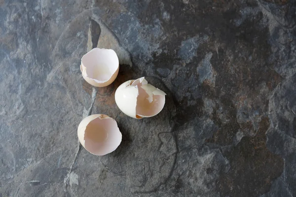 eggs shell on slate