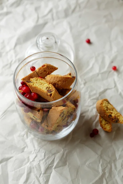 Cranberry biscoitos de Natal — Fotografia de Stock