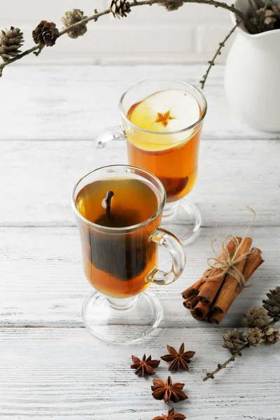 Christmas drink with fruits — Stock Photo, Image