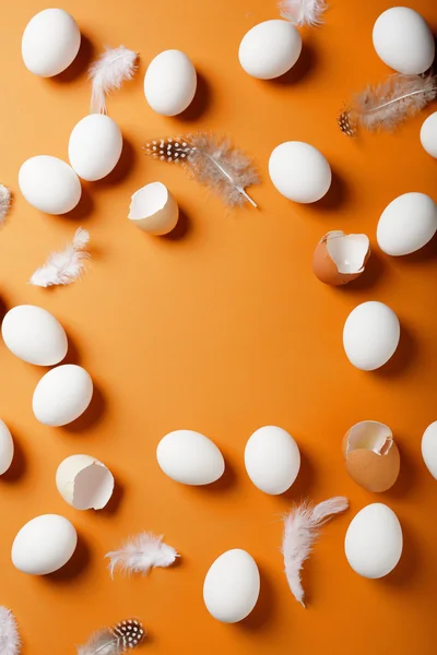 Fundo de Páscoa com ovos — Fotografia de Stock