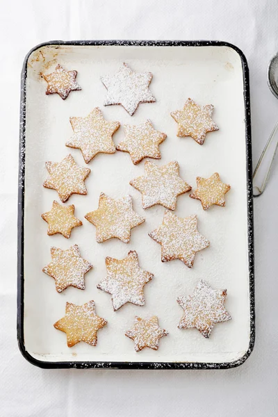 Bagning jul cookies - Stock-foto