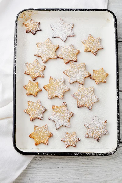 Vánoční cukroví hvězdičky — Stock fotografie