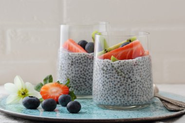 Chia ve meyve Kahvaltı