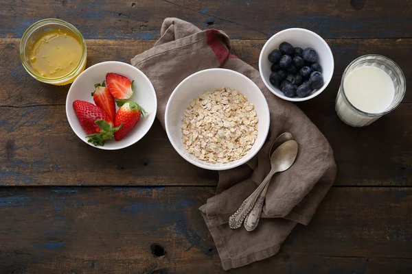 Здоровый завтрак фон — стоковое фото