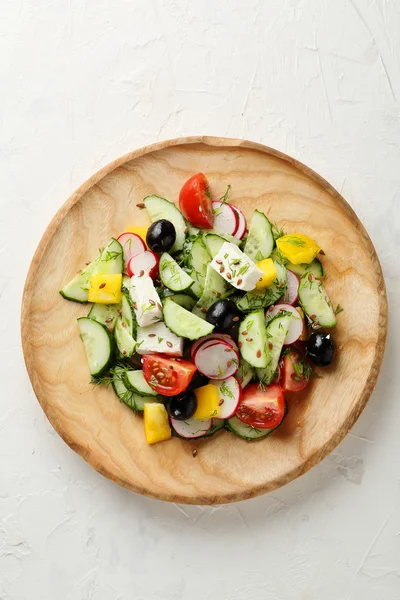 Salade healthy lifestyle sur assiette — Photo