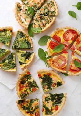 Dört sebze kiş Üstten Görünüm.