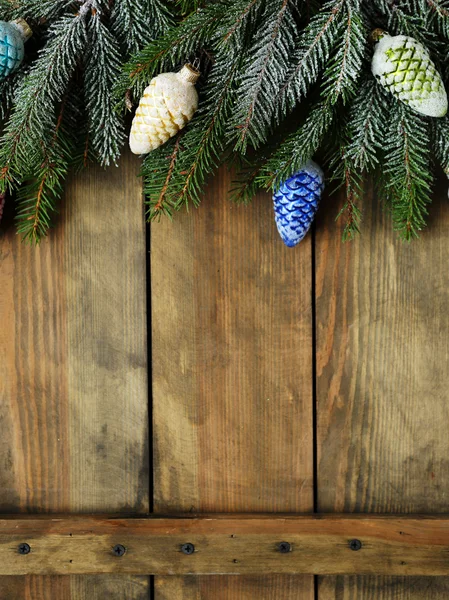 Decoraciones de Navidad en las tablas — Foto de Stock