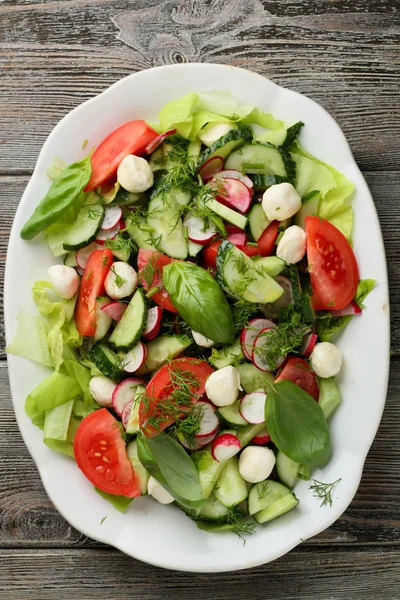 Ensalada saludable con verduras de verano —  Fotos de Stock