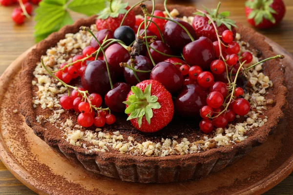 Berry summer pie closeup — Stock Photo, Image
