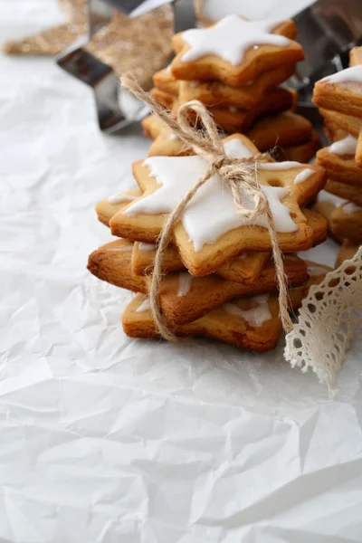 Biscotti di Natale con glassa — Foto Stock