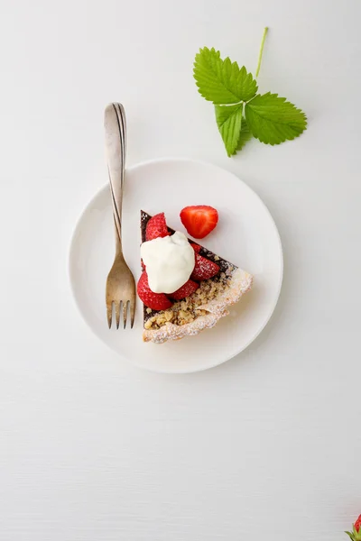 Tarte à la fraise en été — Photo