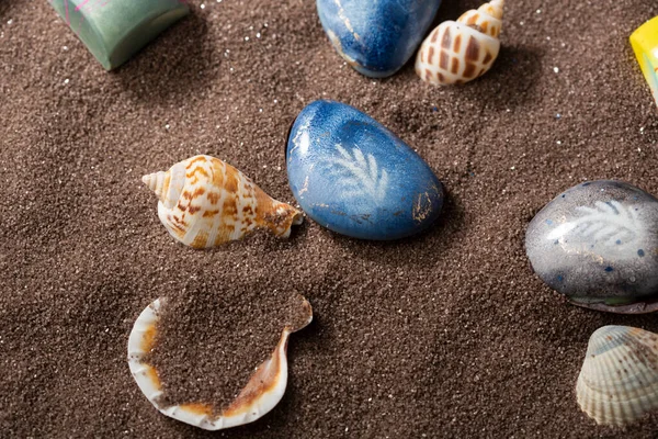 Chocolate Candies Sea Shells — Stock Photo, Image