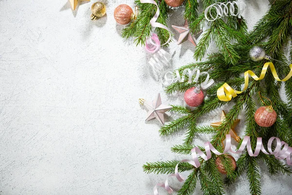 Visão Aérea Decorações Natal Feriado Conceito — Fotografia de Stock