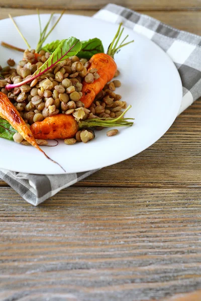 Lentils with carrots — Stock Photo, Image