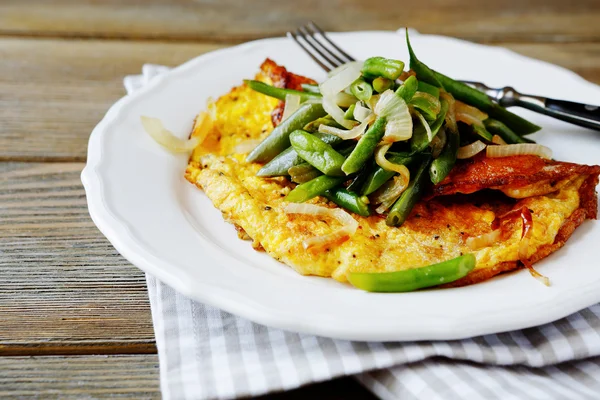 야채 달걀 스크램블 — 스톡 사진