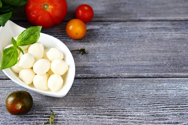 Cheese in a salad bowl — Stock Photo, Image