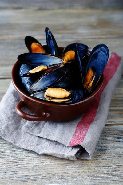 Mejillones en la cáscara —  Fotos de Stock