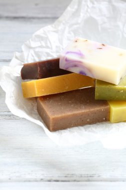 Kağıt üzerinde kokulu sabun