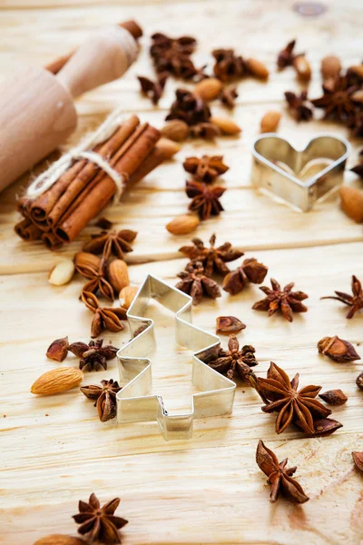 Galletas de Navidad ingredientes — Foto de Stock