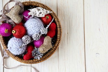 Noel tatil dekorasyon beyaz tahtalar üzerinde