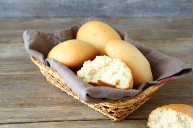 Bir hasır sepet kurullarında buns