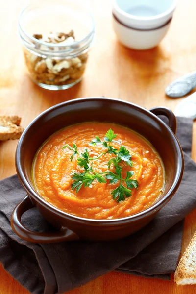 Nutritious pumpkin soup — Stock Photo, Image