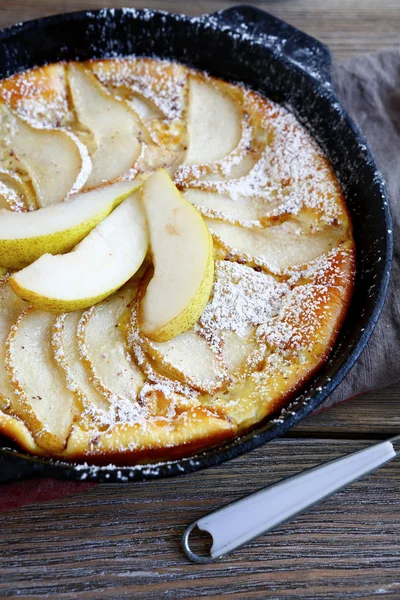 Tarta casera con peras — Foto de Stock