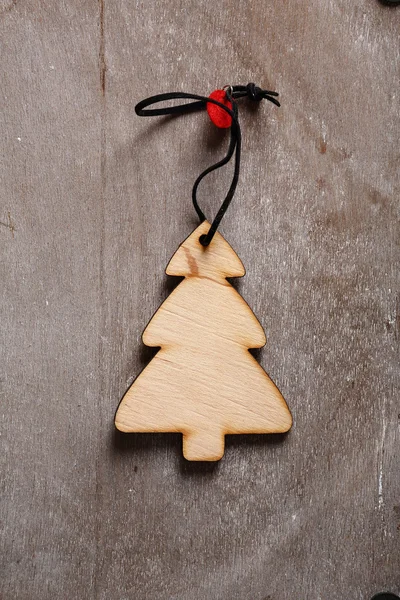 Old wooden christmas tree — Stock Photo, Image