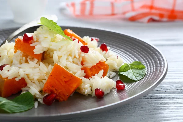 Rice with sweet pumpkin — Stock Photo, Image